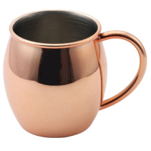 Taza de cobre con taza de cerveza de acero inoxidable de 19 oz